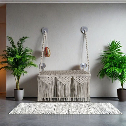 Boho Macrame Cat Hammock
